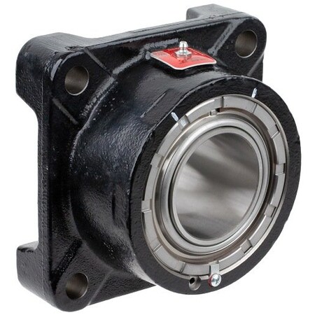 Link-Belt Flange Block Bearing; 4 Bolt Square Flange Block; 3-7/16 in. Bore; 9.9 in. Bolt Circle Diameter EFRB22455H